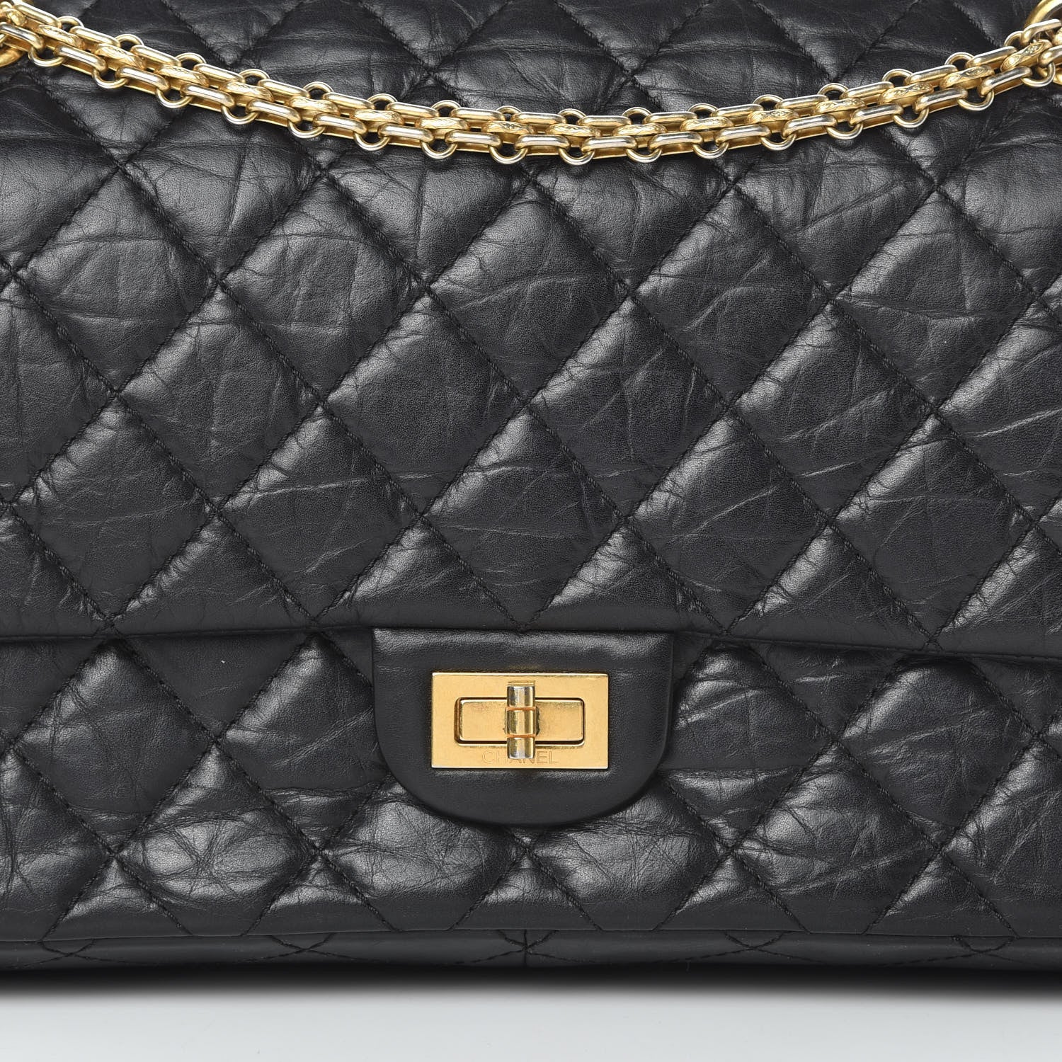 Chanel Aged Calfskin Quilted 2.55 Reissue 226 Flap Black 8 of 18