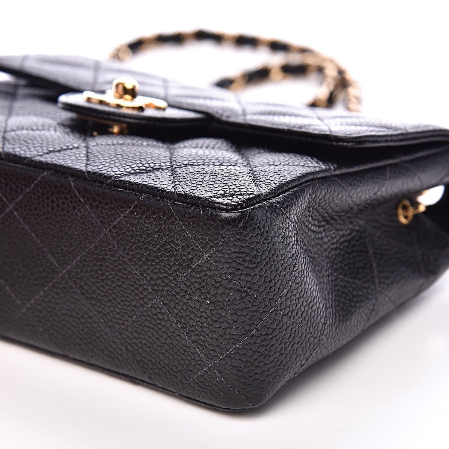 Chanel Caviar Quilted Mini Square Flap Black 9 of 11