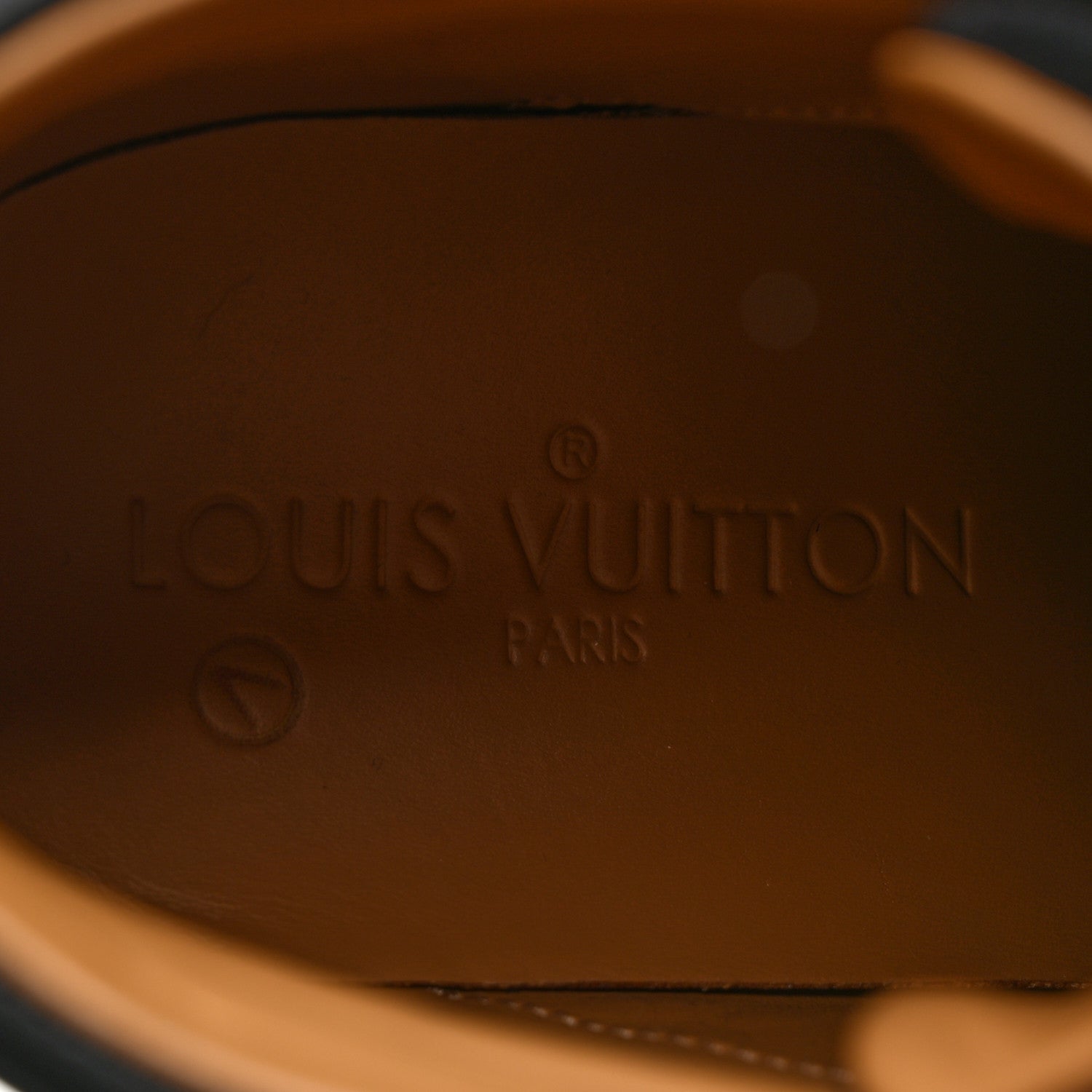 Louis Vuitton Calfskin Suede Postmark Wedge Sneakers 37.5 Black 6 of 9
