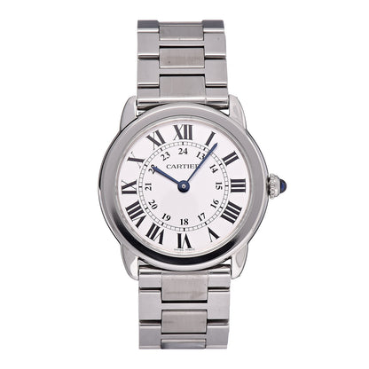 Cartier Stainless Steel 29mm Ronde Solo Quartz Watch 1 of 10
