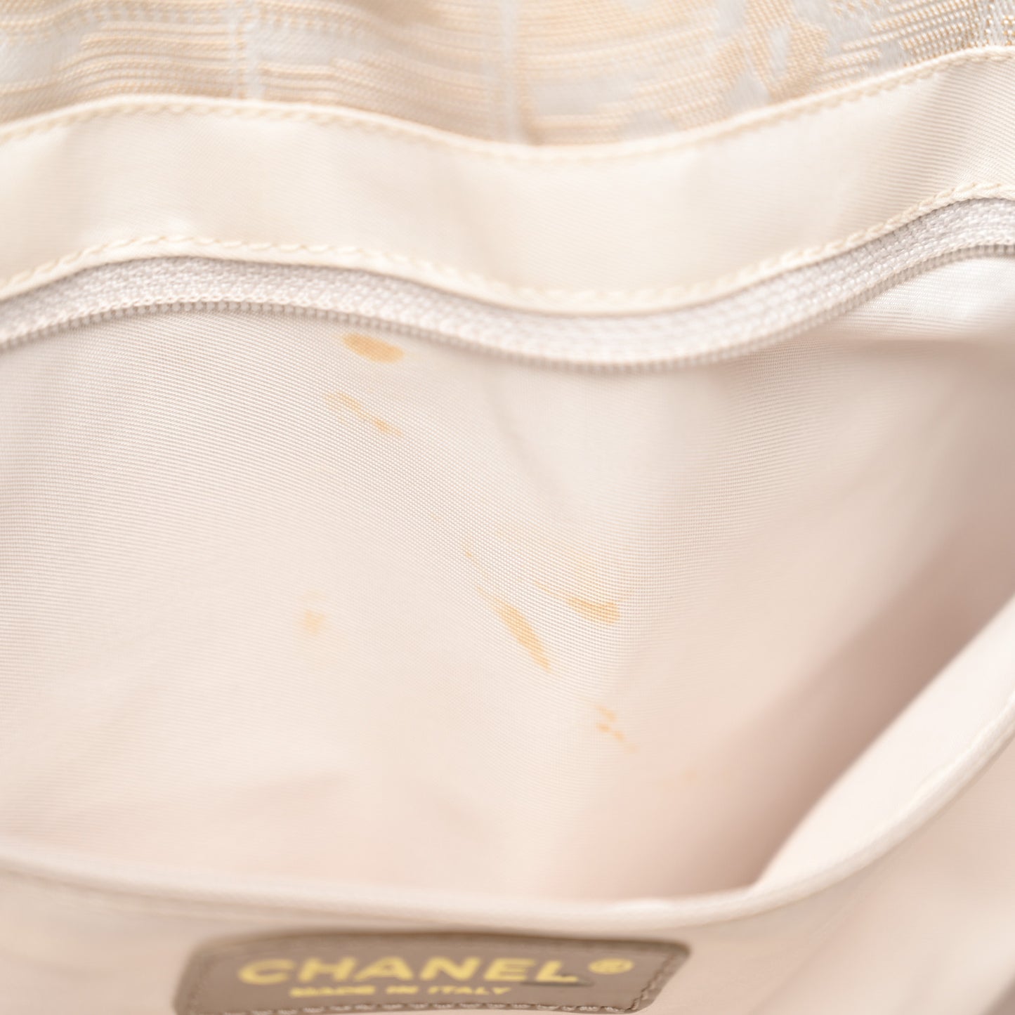 Nylon Medium Travel Tote Beige