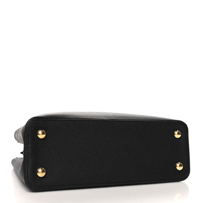 Louis Vuitton Taurillon Embellished Flower Crown Capucines PM Black 4 of 9