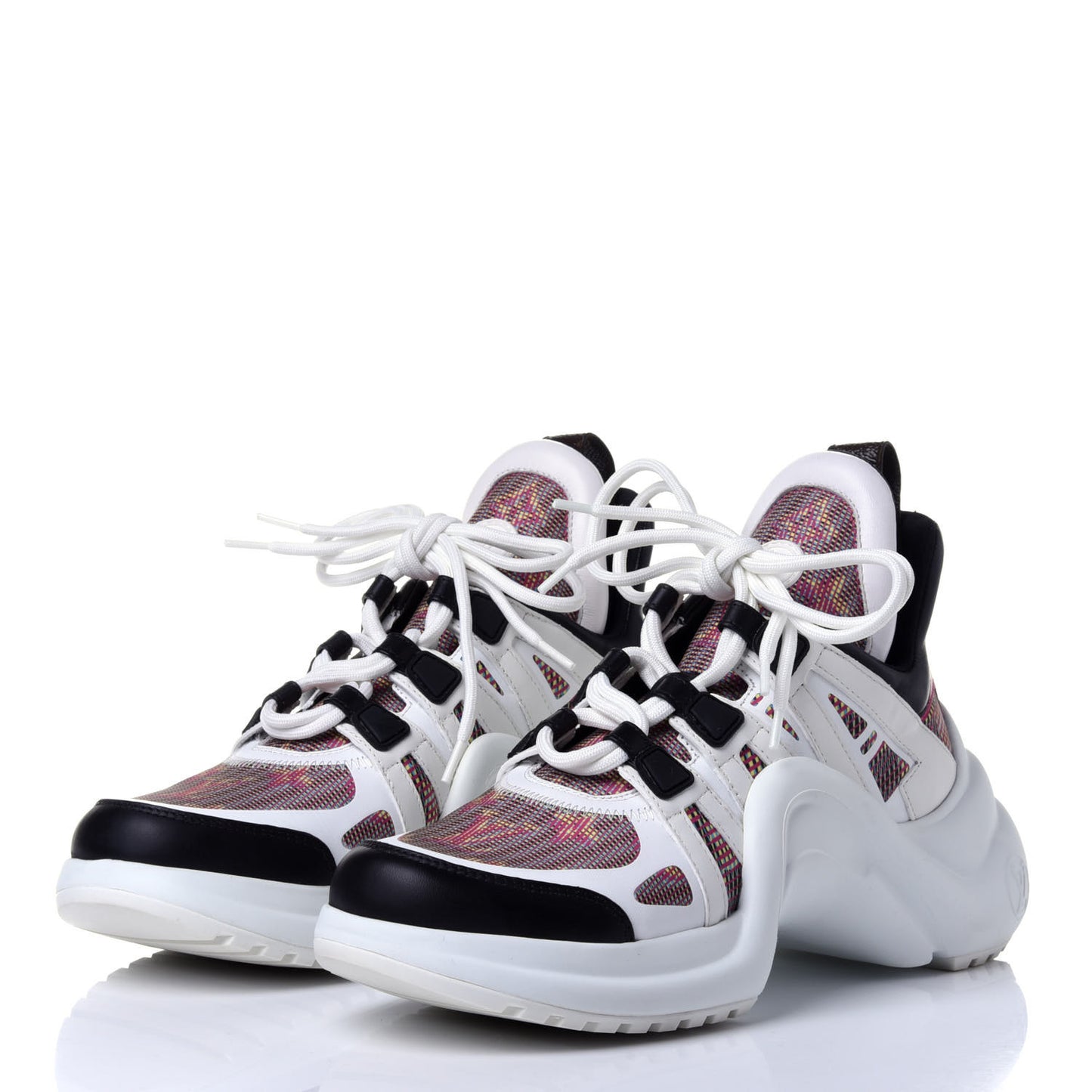 Calfskin Nylon LV Pop Archlight Sneaker 39 Rose