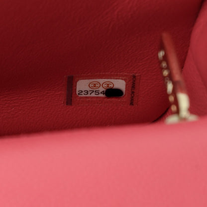 Chanel Caviar Quilted Mini Square Flap Dark Pink 7 of 7