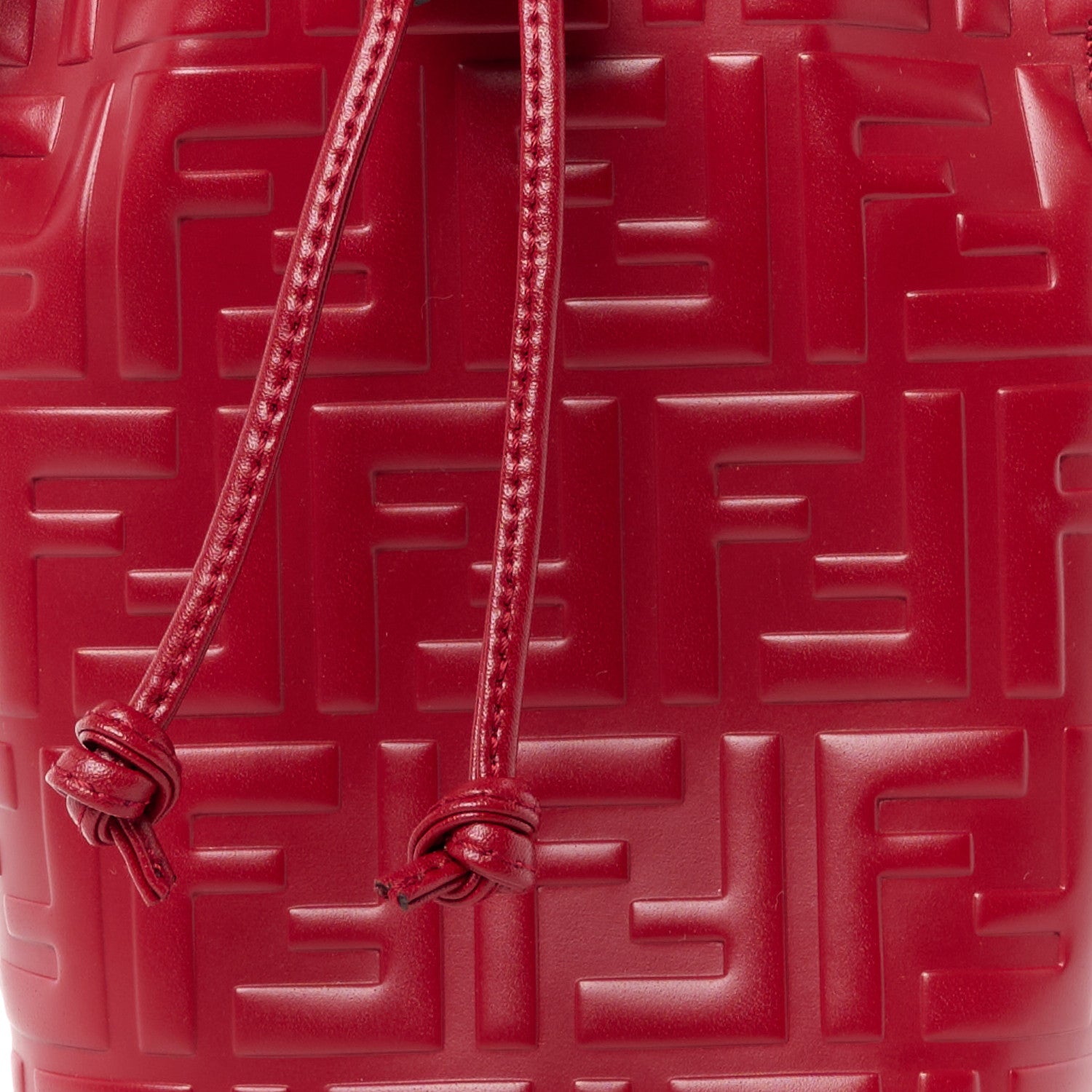 Fendi Vitello Liberty F is Fendi FF 1974 Embossed Mini Mon Tresor Bucket Bag Fragola 10 of 12