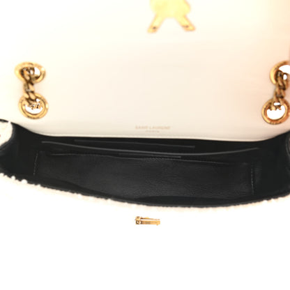 Saint Laurent Boucle Tweed Patchwork Monogram Medium Jamie Baguette Craie 5 of 12