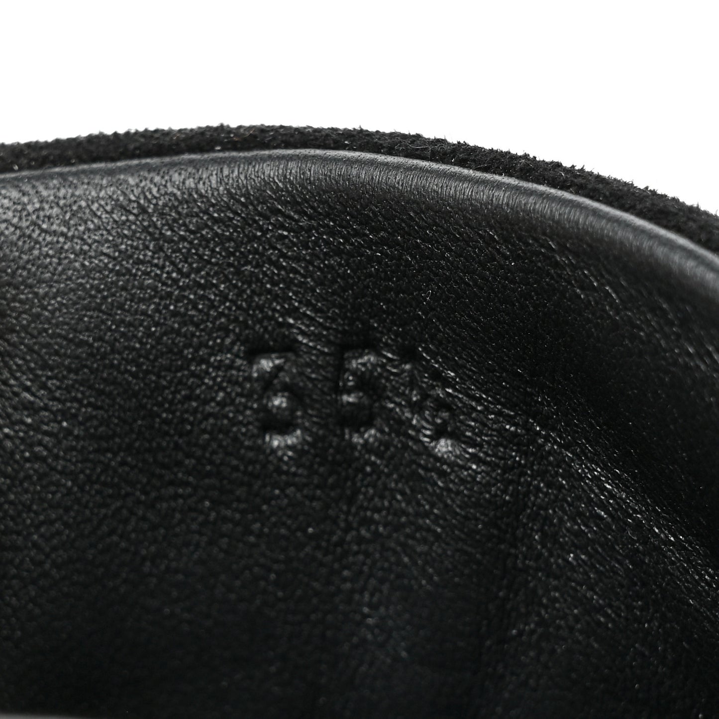 Goatskin Suede Goatskin Bouncing Sneakers 35.5 White Black