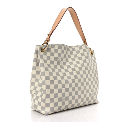Louis Vuitton Damier Azur Graceful PM Rose Ballerine 3 of 8