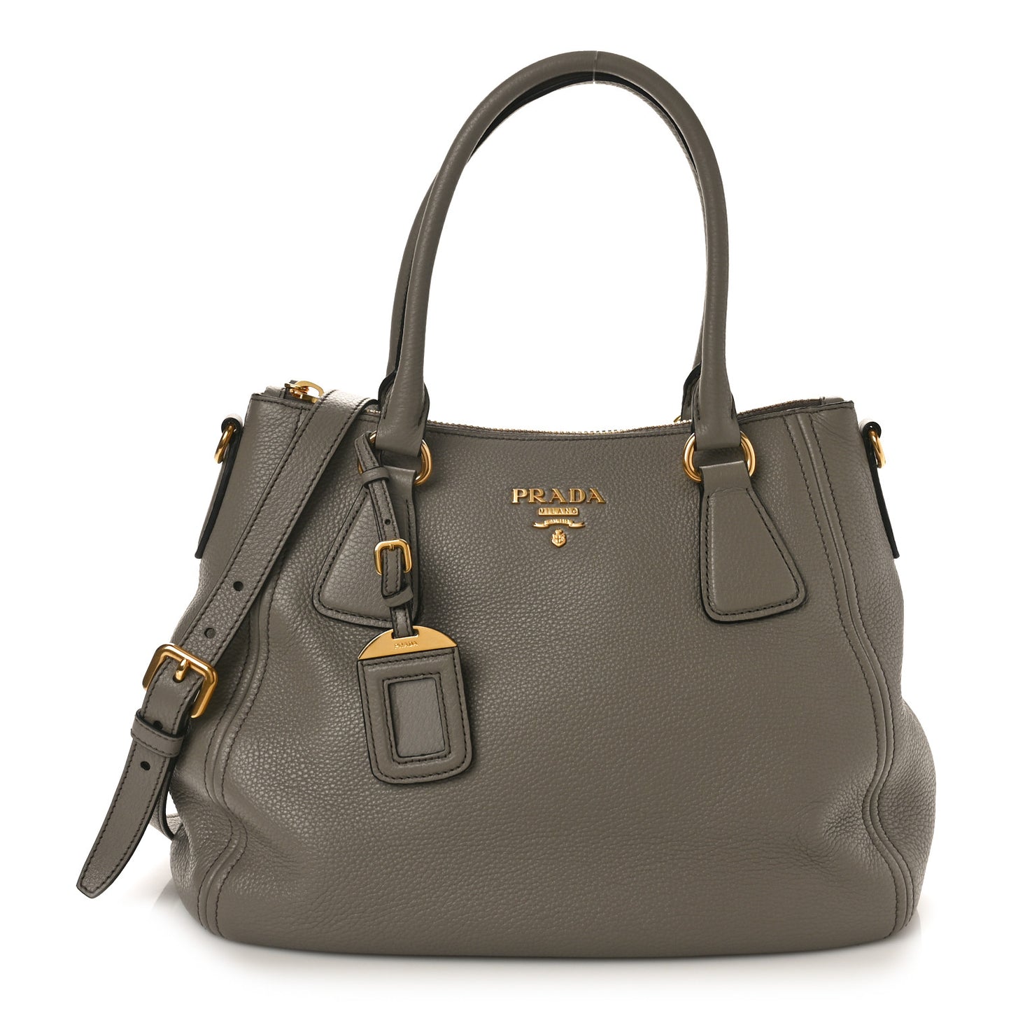 Vitello Phenix Shoulder Bag Argilla