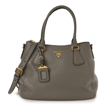Prada Vitello Phenix Shoulder Bag Argilla 1 of 9