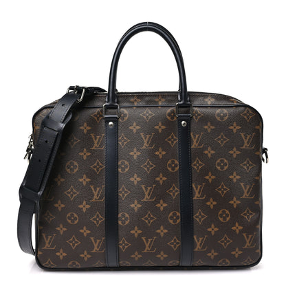 Louis Vuitton Monogram Macassar Porte-Documents Voyage PM 1 of 10