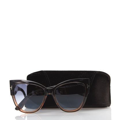 Tom Ford Anoushka Sunglasses TF371 Melange Grey Peach 8 of 8