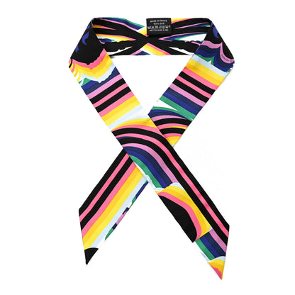 Hermes Silk Brides De Gala Shadow Twilly Black Jaune Multicolor 1 of 5