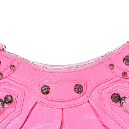 Balenciaga Agneau Arena Le Cagole Shoulder Bag Hot Pink 9 of 11