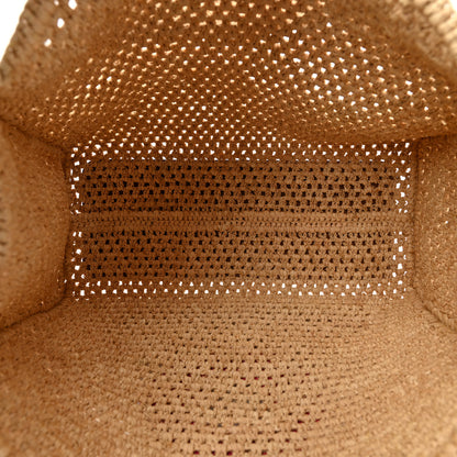 Louis Vuitton Raffia Calfskin Forte Del Marmi OnTheGo MM Natural Fuchsia 6 of 13