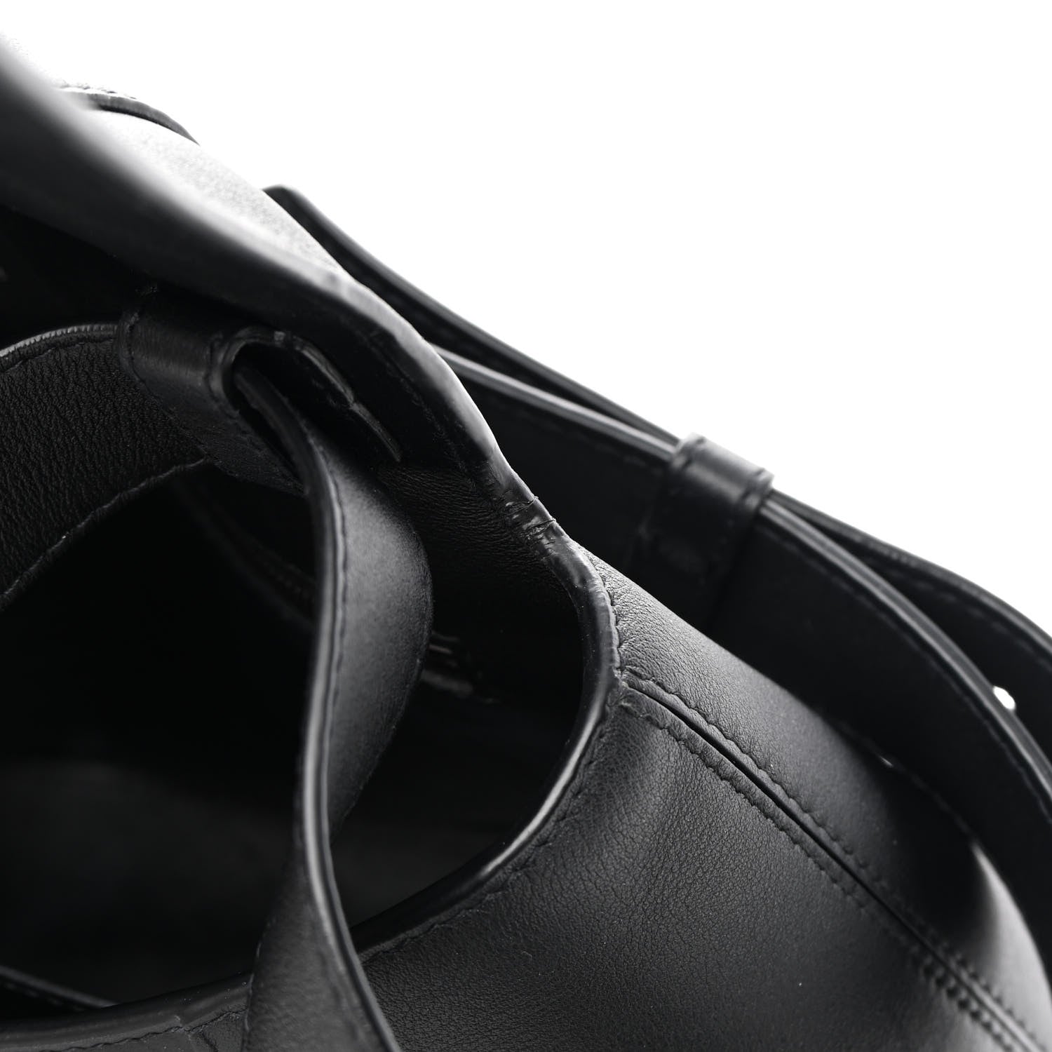 Balenciaga Semi Shiny Smooth Calfskin Monochrome Small Downtown Shoulder Bag Black 12 of 13
