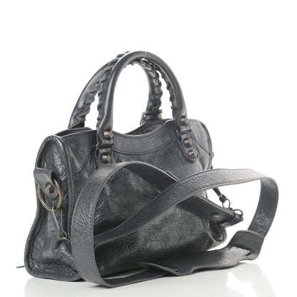 Balenciaga Agneau Classic Hardware Mini City Anthracite 3 of 10