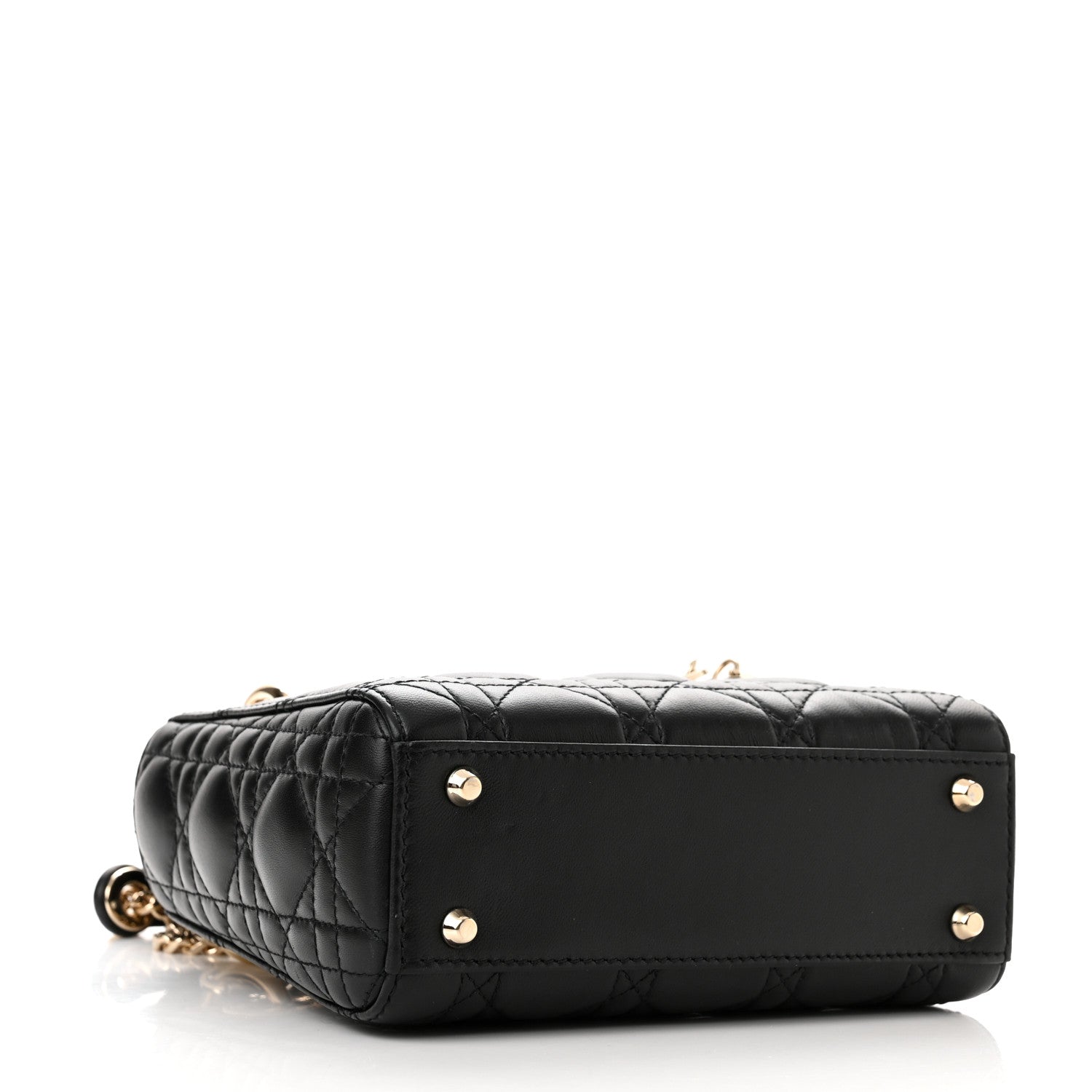 Christian Dior Lambskin Cannage Mini Lady Dior Black 4 of 10