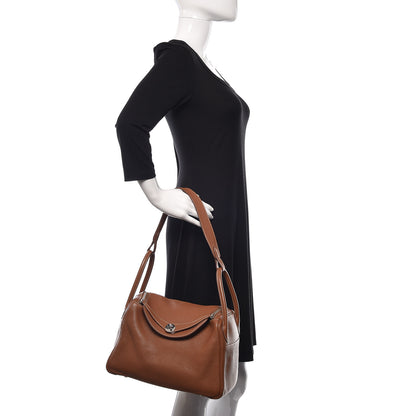 Hermes Taurillon Clemence Lindy 30 Gold 2 of 14