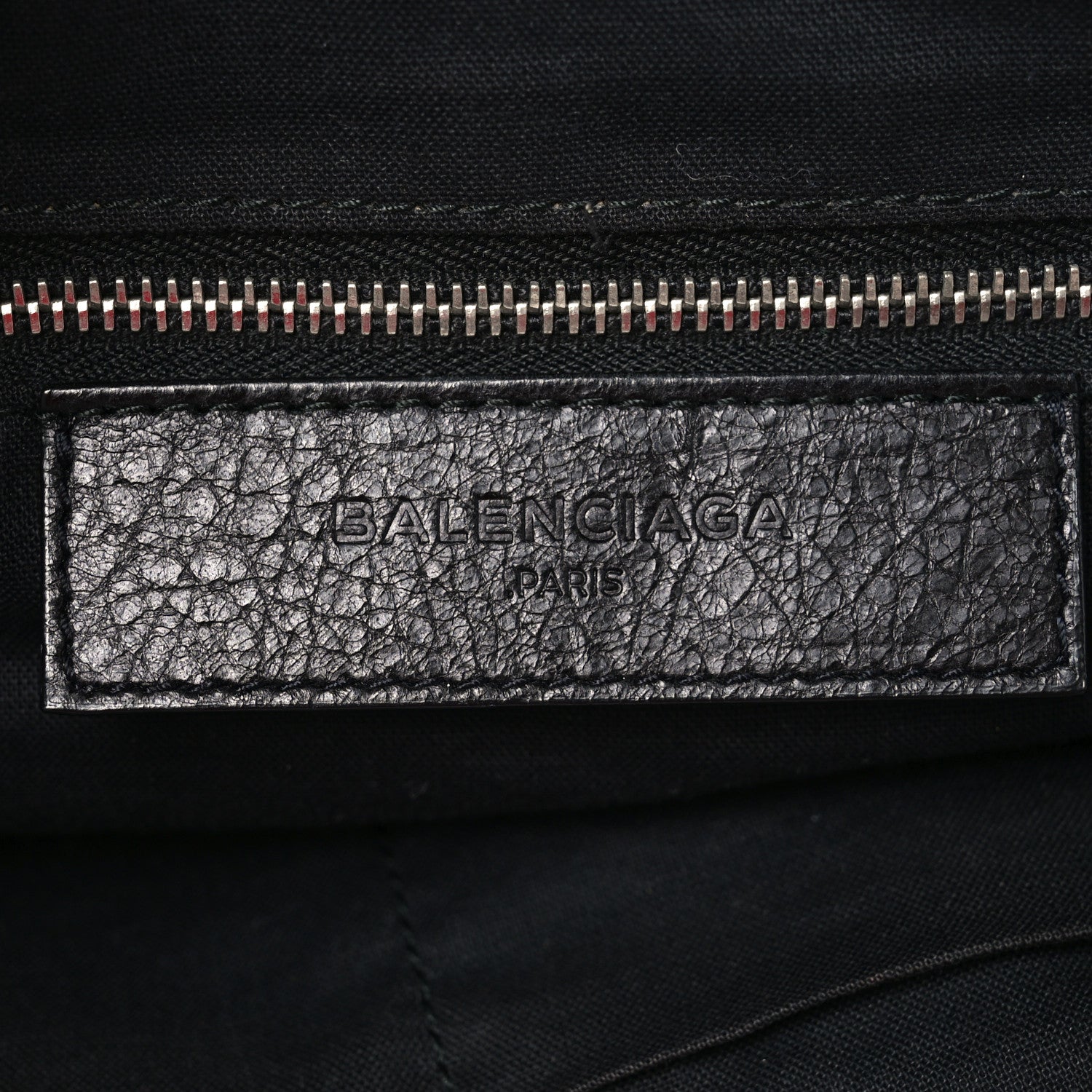 Balenciaga Agneau Classic Silver Hardware Weekender Black 6 of 12