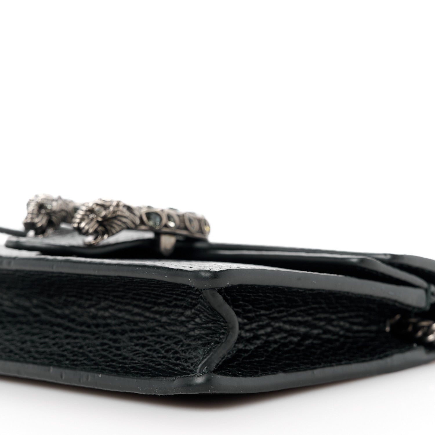 Gucci Calfskin Super Mini Dionysus Shoulder Bag Black 9 of 9