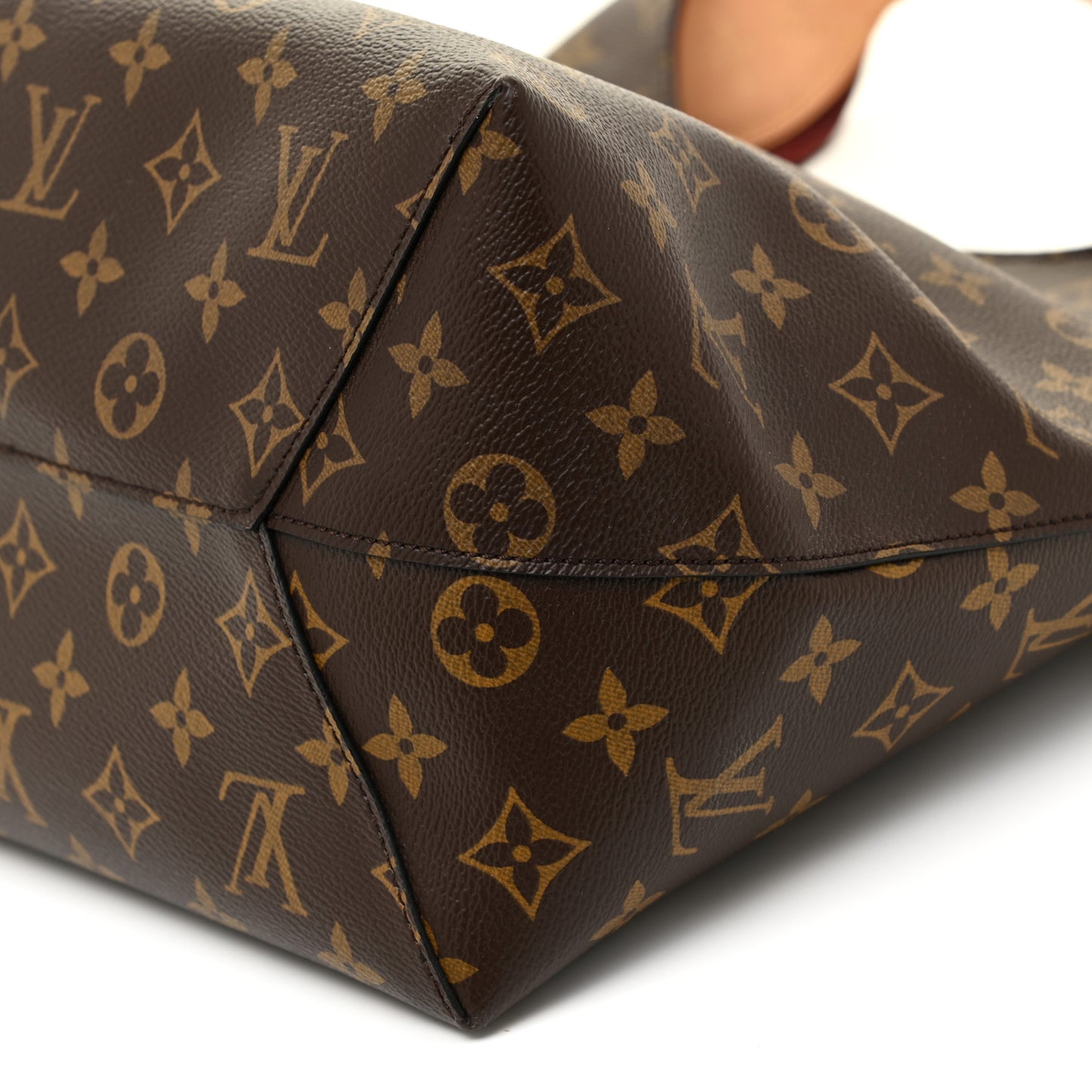 Monogram Flower Hobo Beige