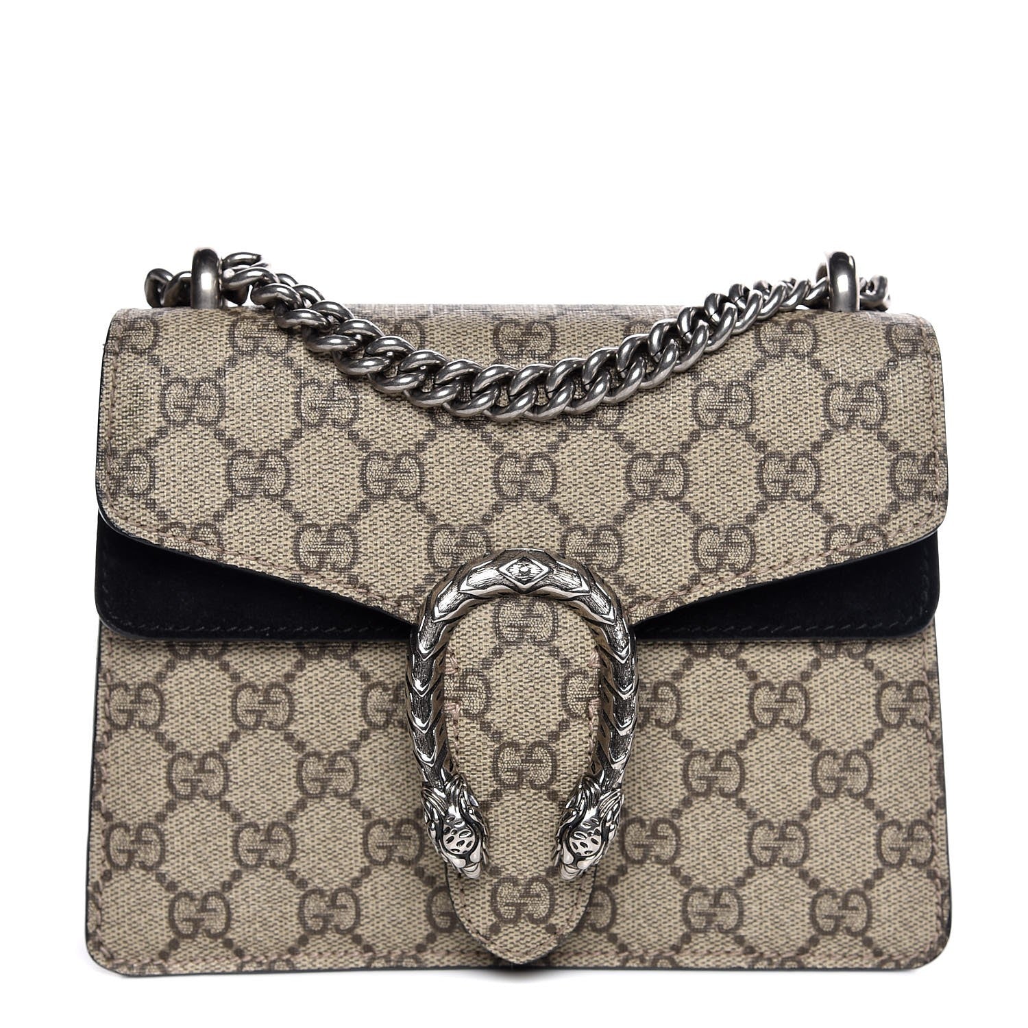 Gucci GG Supreme Monogram Mini Dionysus Shoulder Bag Black 1 of 8