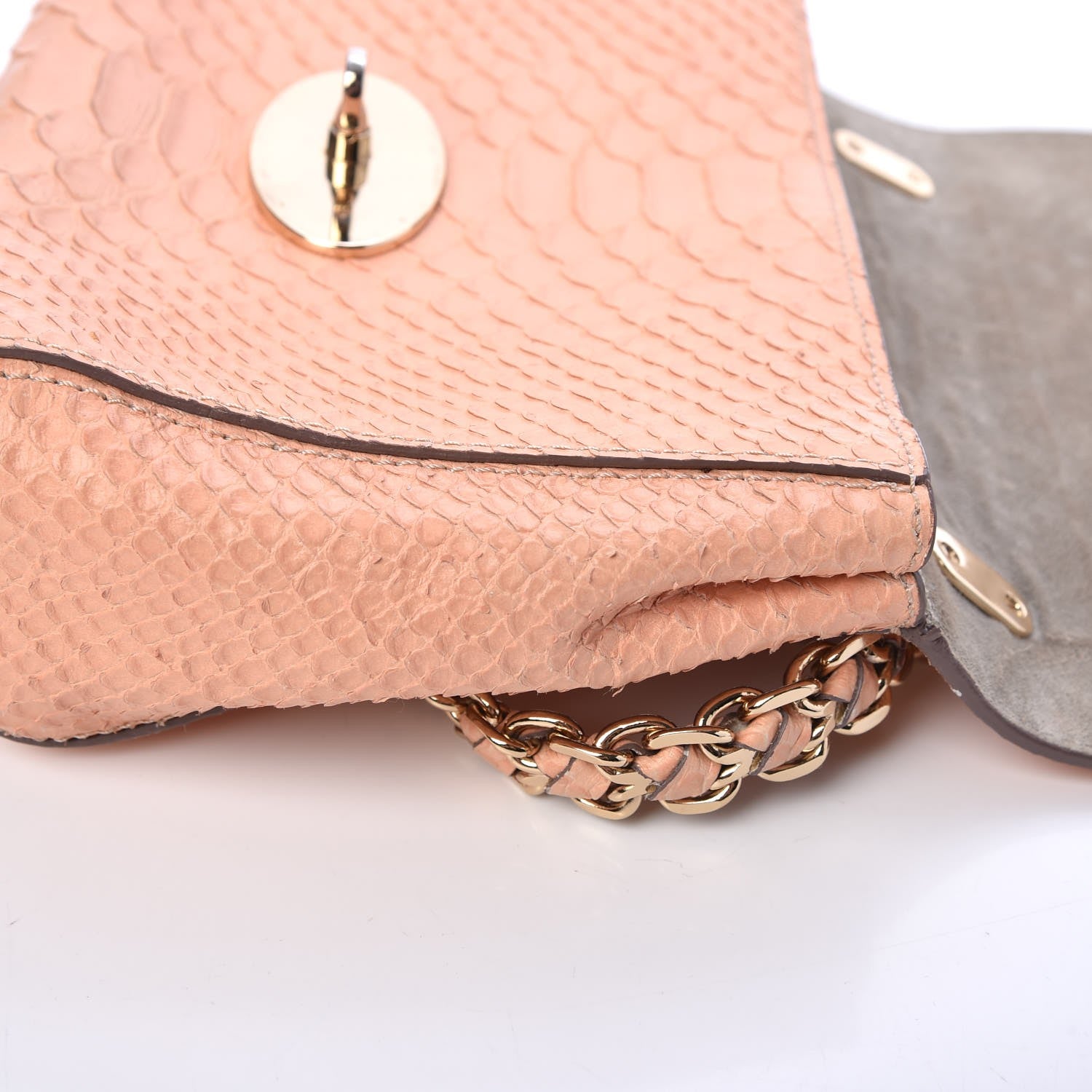 Mulberry Nappa Snake Embossed Small Lily Natural 18 of 23