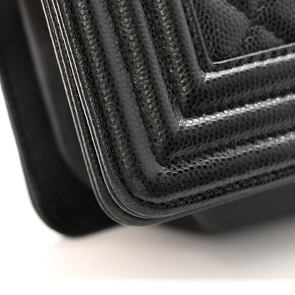 Chanel Caviar Quilted Medium Boy Flap Black 11 of 14