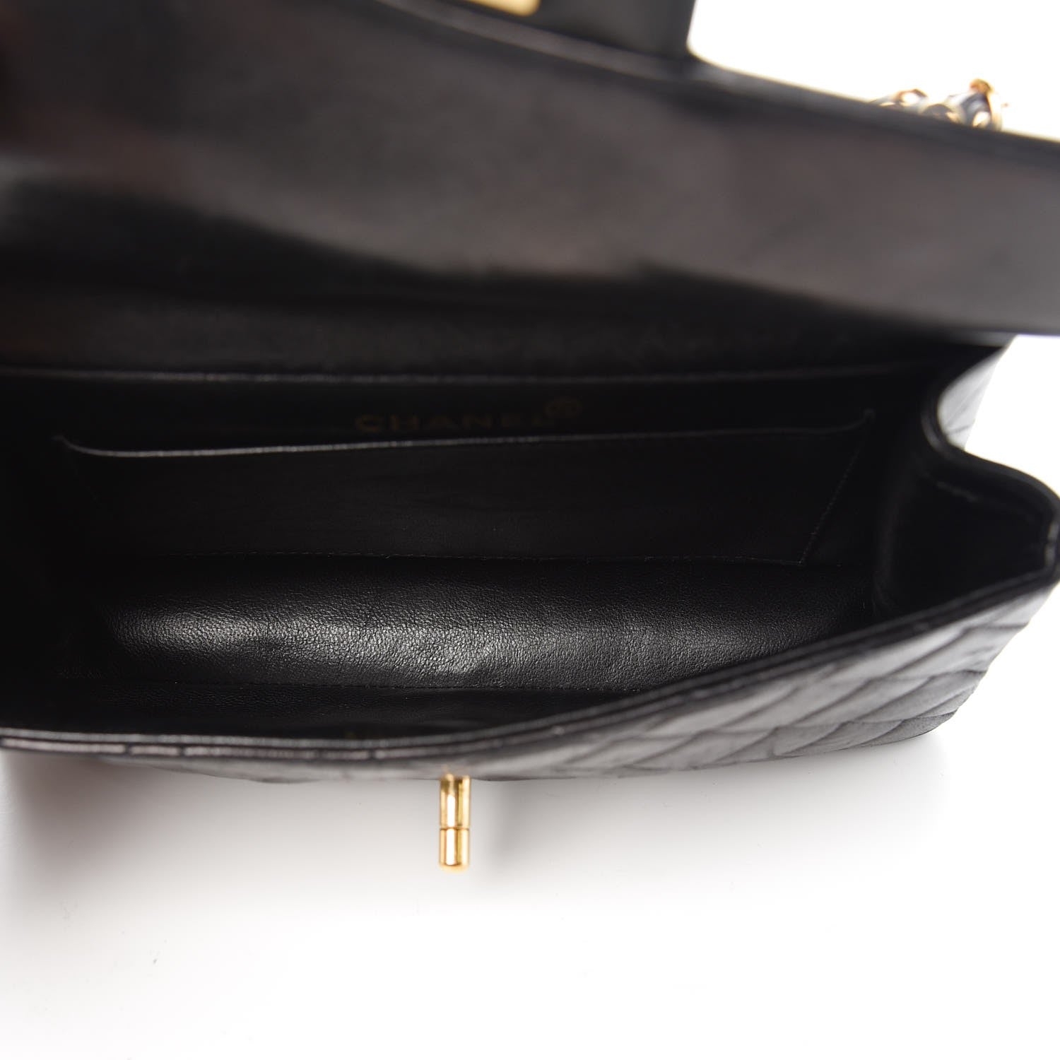 Chanel Lambskin Quilted Small Double Sided Flap Black 6 of 12