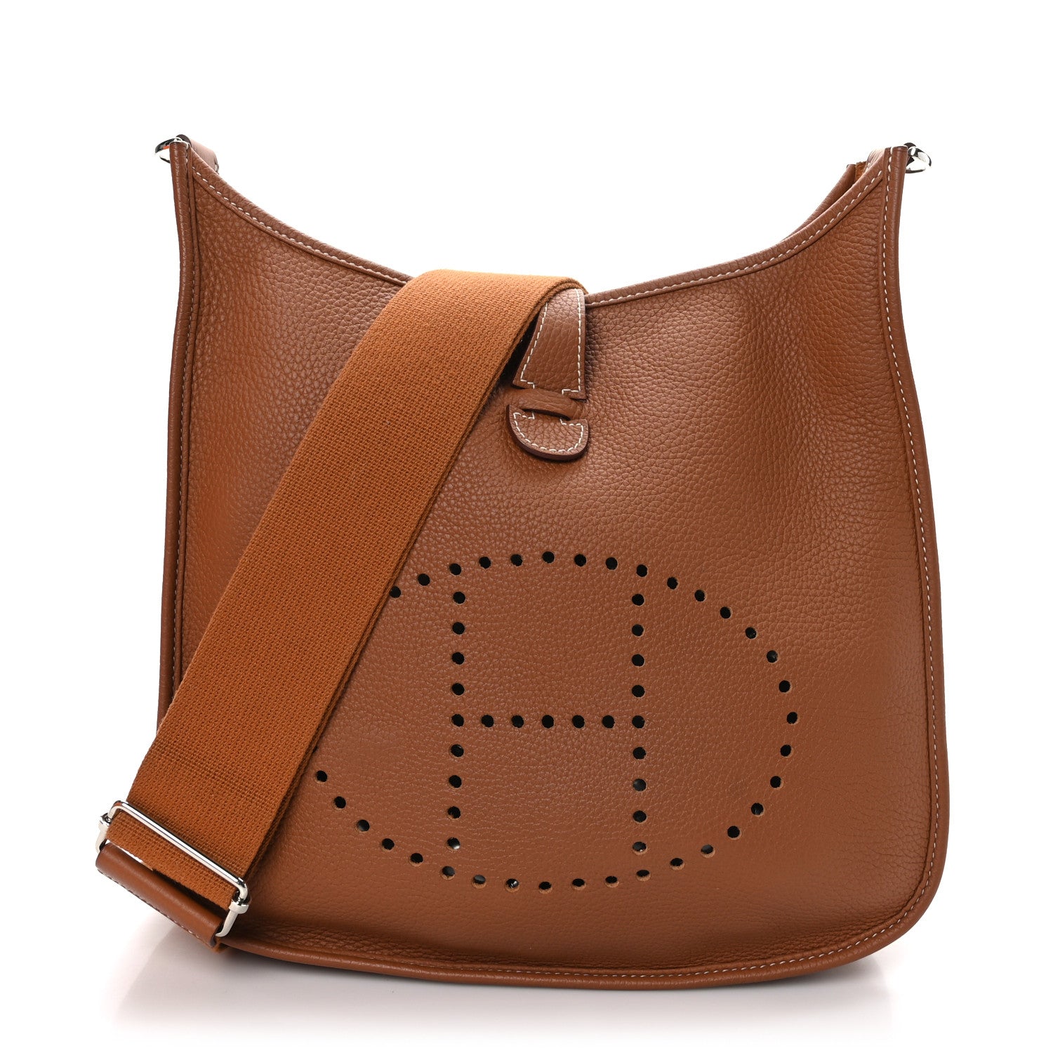 Hermes Taurillon Clemence Evelyne III PM Gold 1 of 10