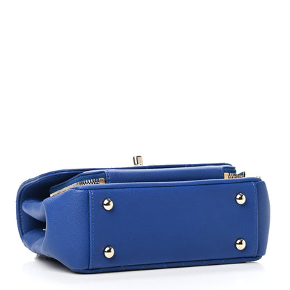 Chanel Caviar Quilted Small Business Affinity Flap Blue 3 of 4