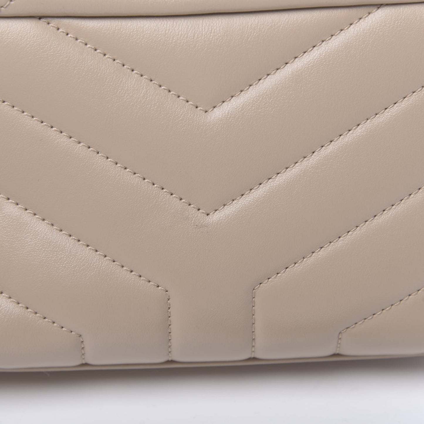 Calfskin Y Quilted Monogram Toy Loulou Crossbody Bag Dark Beige