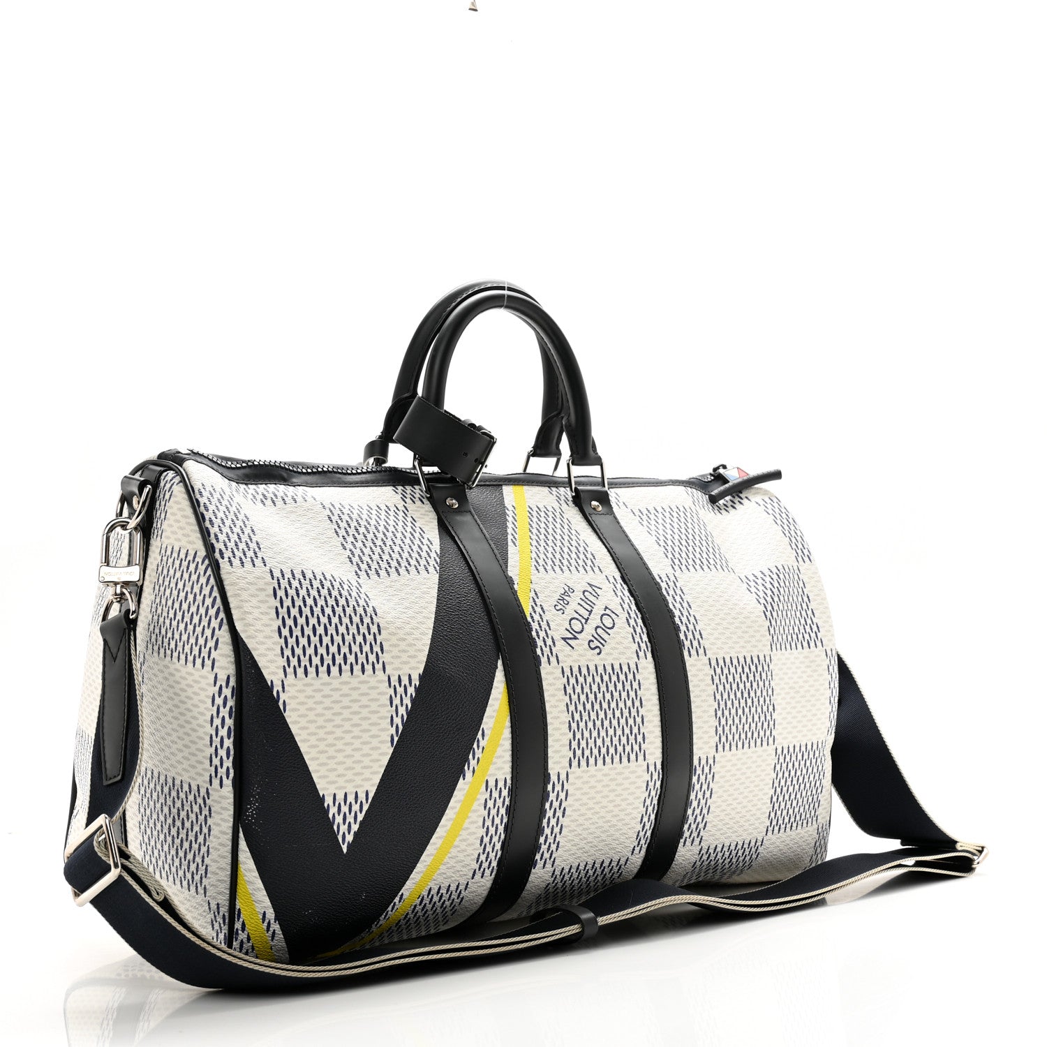 Louis Vuitton Damier Azur Latitude America's Cup Keepall Bandouliere 45 2 of 16