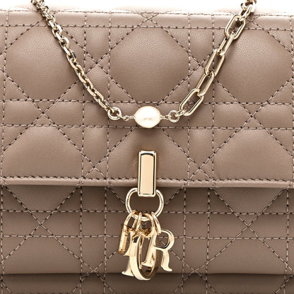 Christian Dior Lambskin Cannage Chain My Dior Daily Chain Pouch Warm Taupe 8 of 10