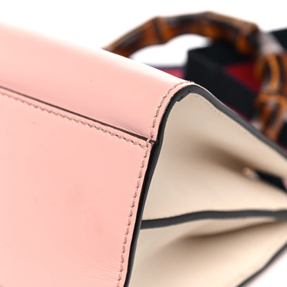 Gucci Nappa Bamboo Web Mini Nymphaea Top Handle Bag Perfect Pink Mystic White 13 of 15