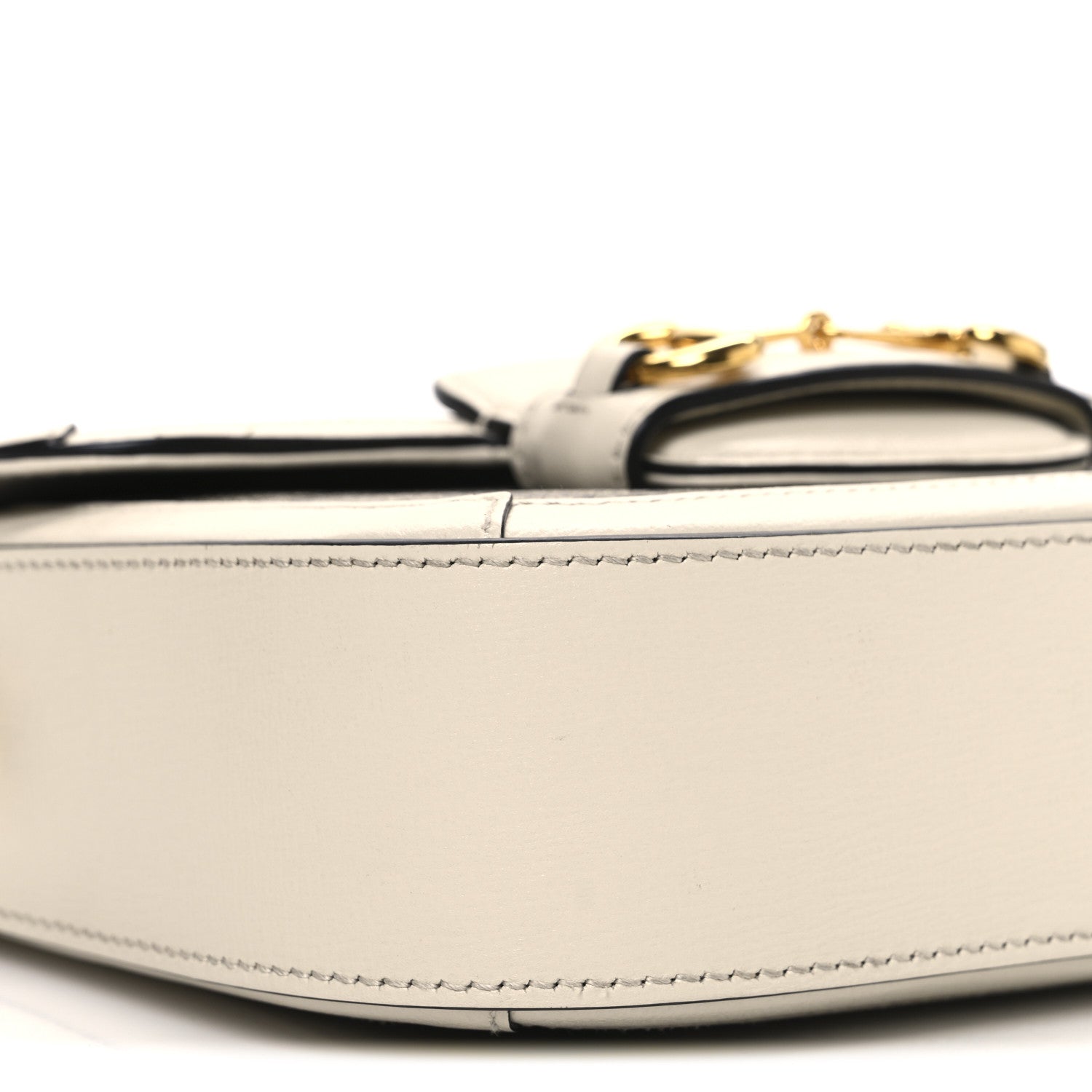 Gucci GG Supreme Monogram Web Mini Horsebit 1955 Shoulder Bag Beige Mystic White 9 of 11