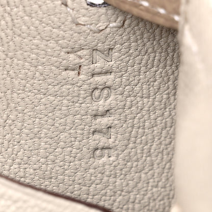 Hermes Epsom Bi-Color Horseshoe Kelly Sellier 25 Craie Trench 7 of 10