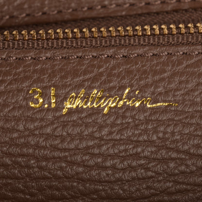 3.1 Phillip Lim 3.1 Textured Calfskin Large Pashli Satchel Taupe 9 of 12