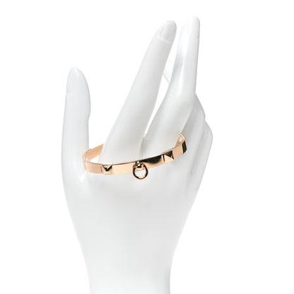 Hermes 18K Rose Gold PM Collier De Chien Bracelet SH 2 of 5