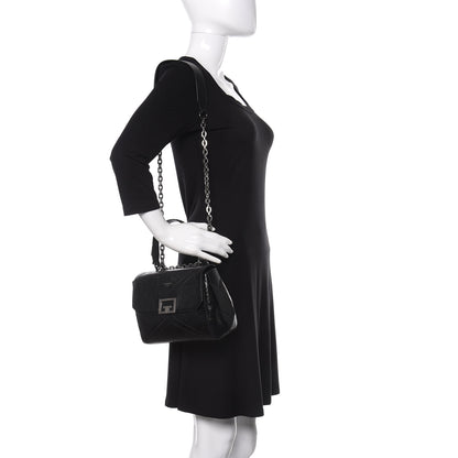 Givenchy Creased Patent Calfskin Small ID Flap Black 2 of 11