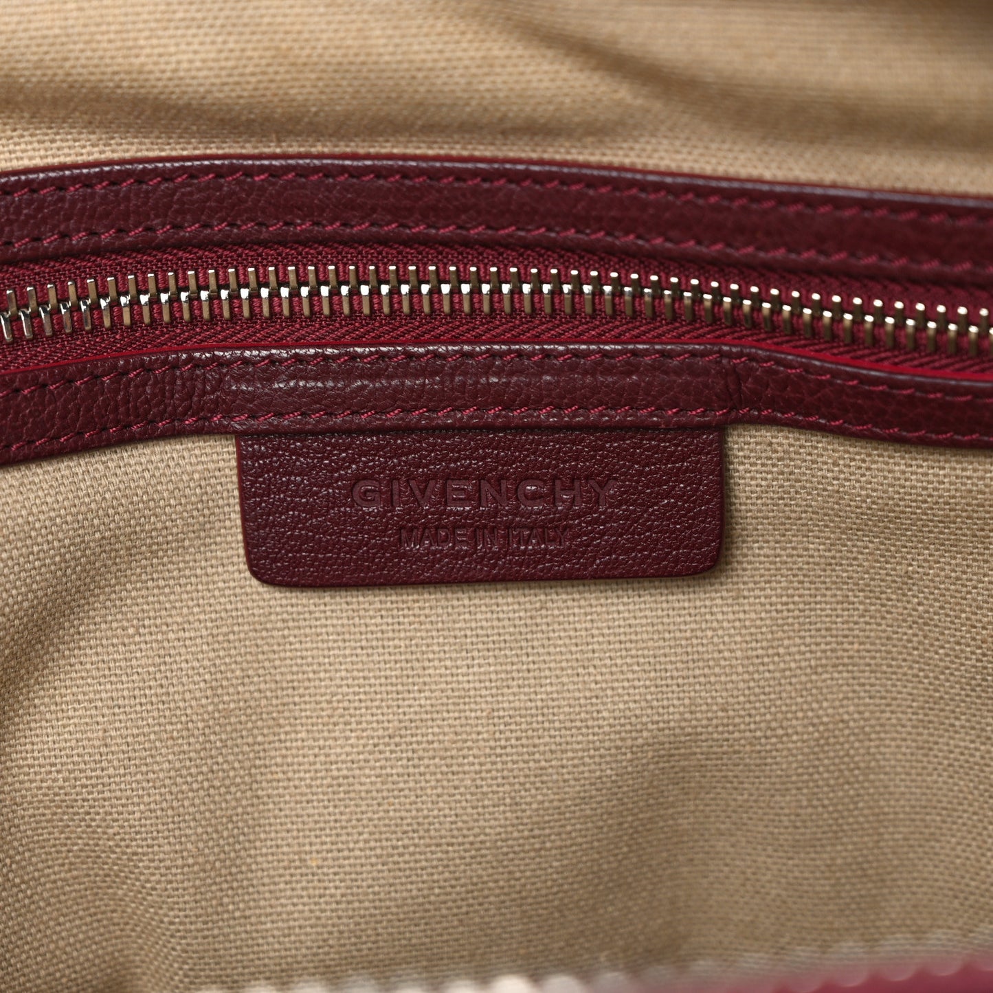 Sugar Goatskin Medium Antigona Oxblood