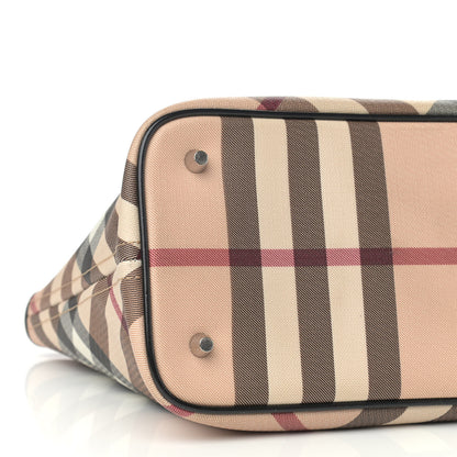Burberry Supernova Check Small Nickie Tote Black 9 of 11