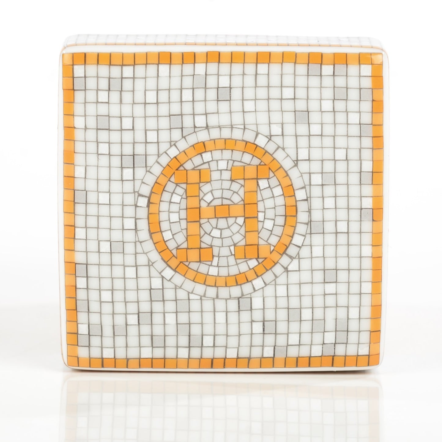 Porcelain Small Mosaique Au 24 Sugar Box