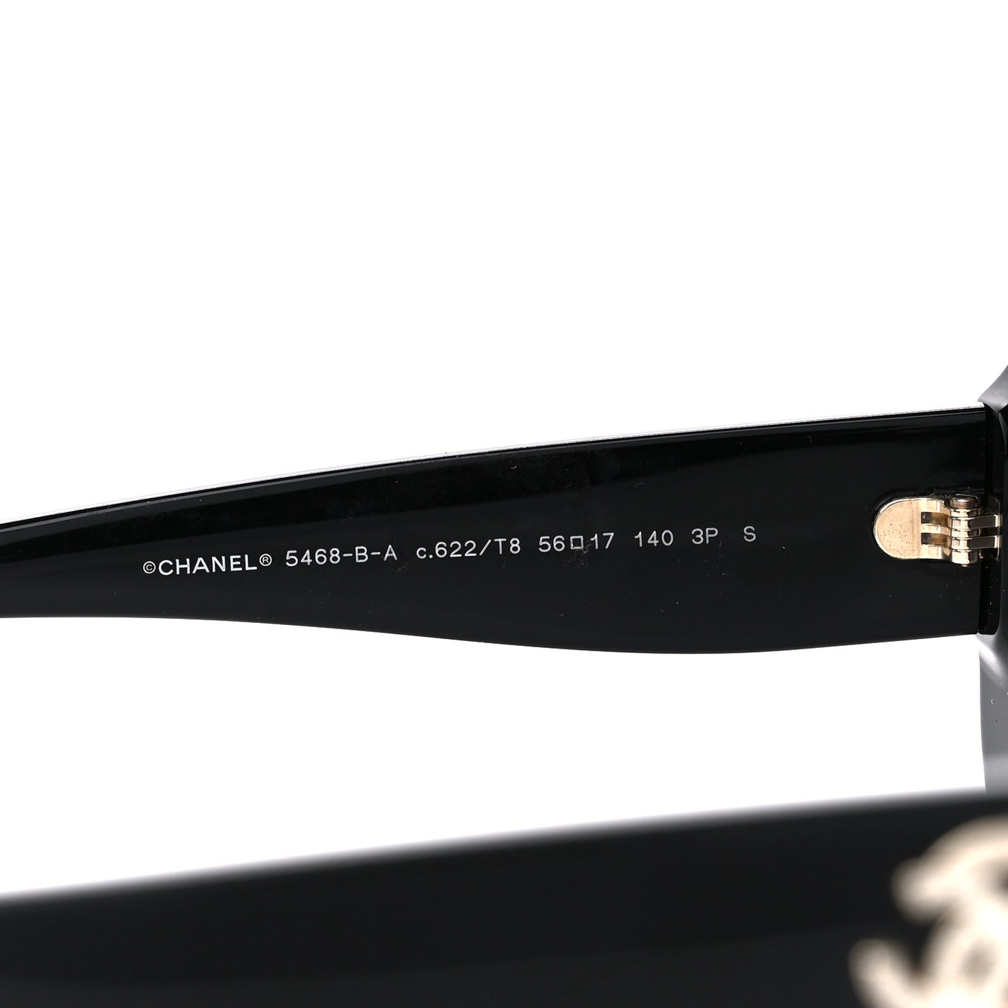 Acetate Oval CC Sunglasses 5468-B Black