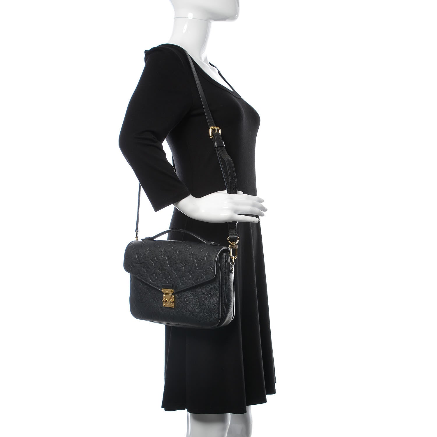 Louis Vuitton Empreinte Pochette Metis Black 2 of 10