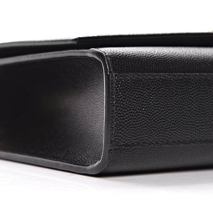Saint Laurent Grain De Poudre Medium Classic Monogram Kate Satchel Black 10 of 12