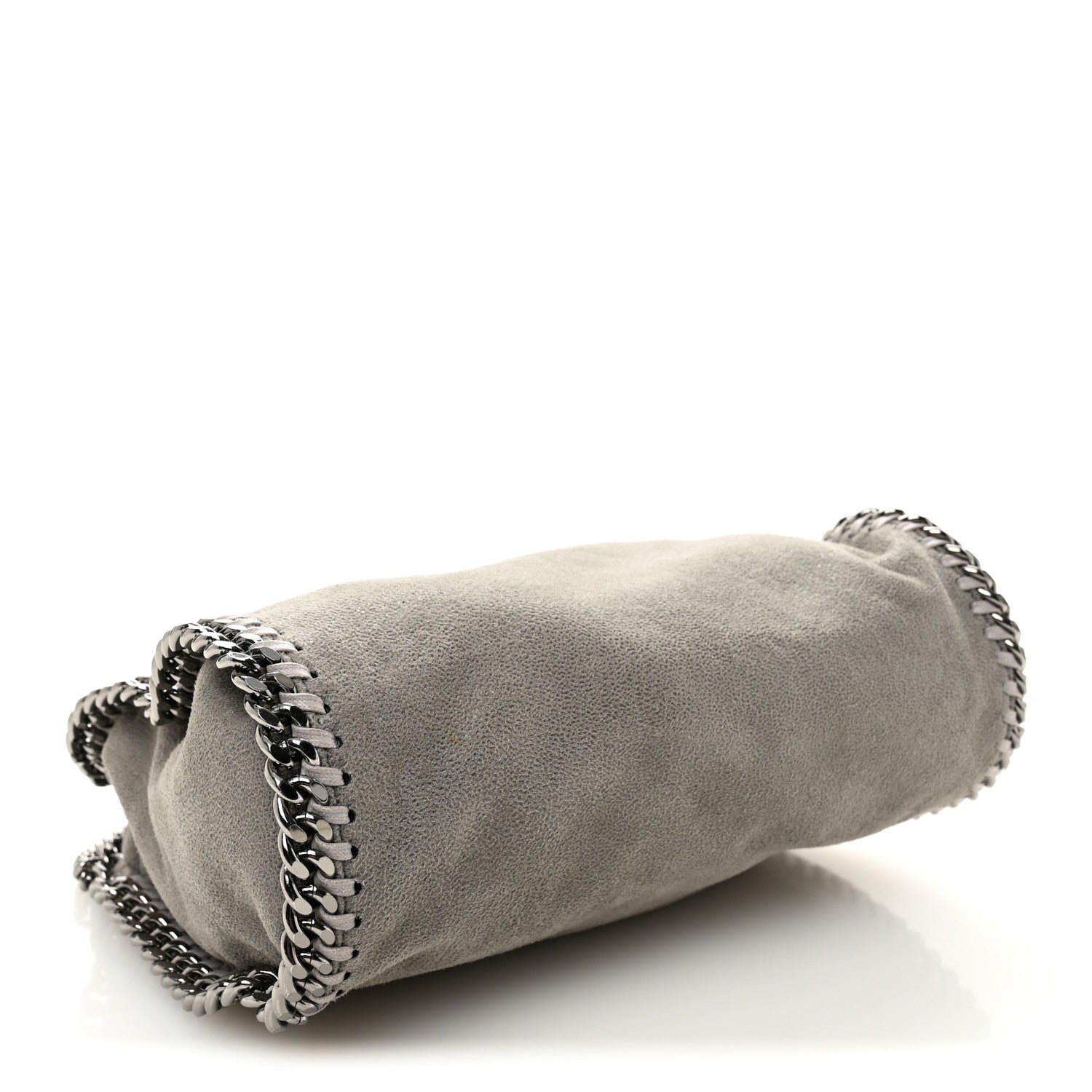 Stella McCartney Shaggy Deer Mini Falabella Fold Over Tote Light Grey 4 of 10