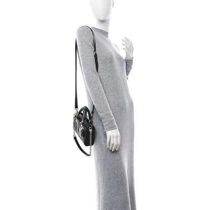Christian Dior Lambskin Cannage Small Lady D-Joy Black 2 of 11