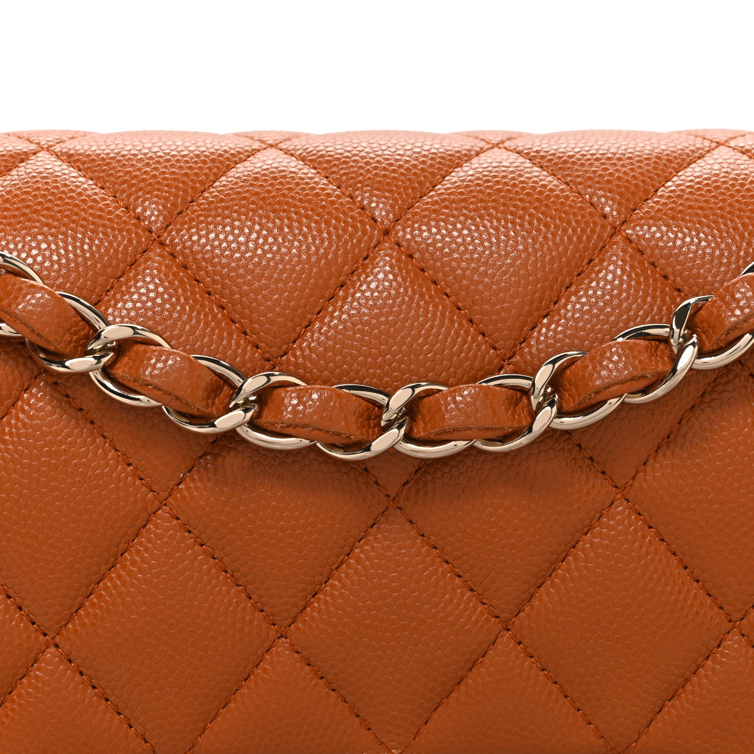 Chanel Caviar Quilted Small Double Flap Light Brown 1864484